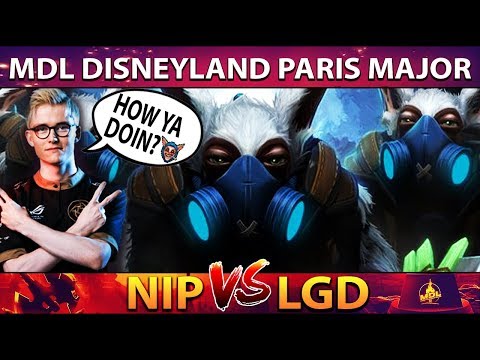 Ace Meepo GOD First Time On MDL Disneyland Paris Major - NIP vs PSG.LGD - Dota 2