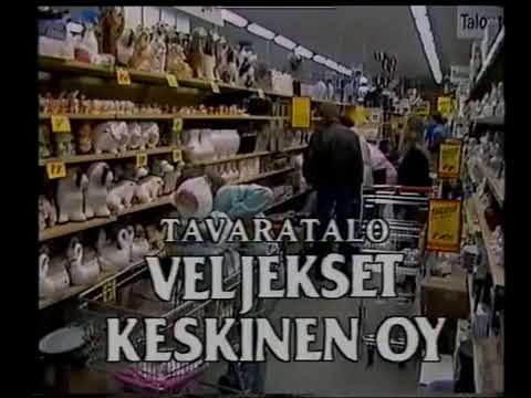 Tavaratalo Veljekset Keskinen Oy Mainos 1989