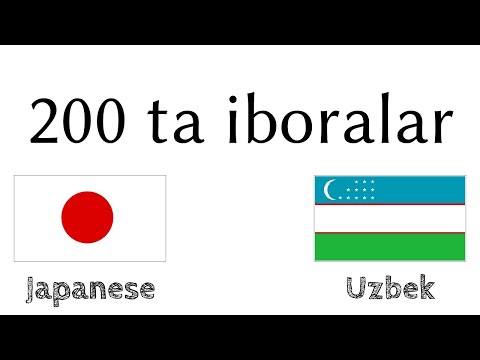 200 ta iboralar - Yaponcha - Oʻzbekcha