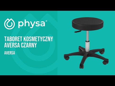 Video - Taboret kosmetyczny Aversa czarny