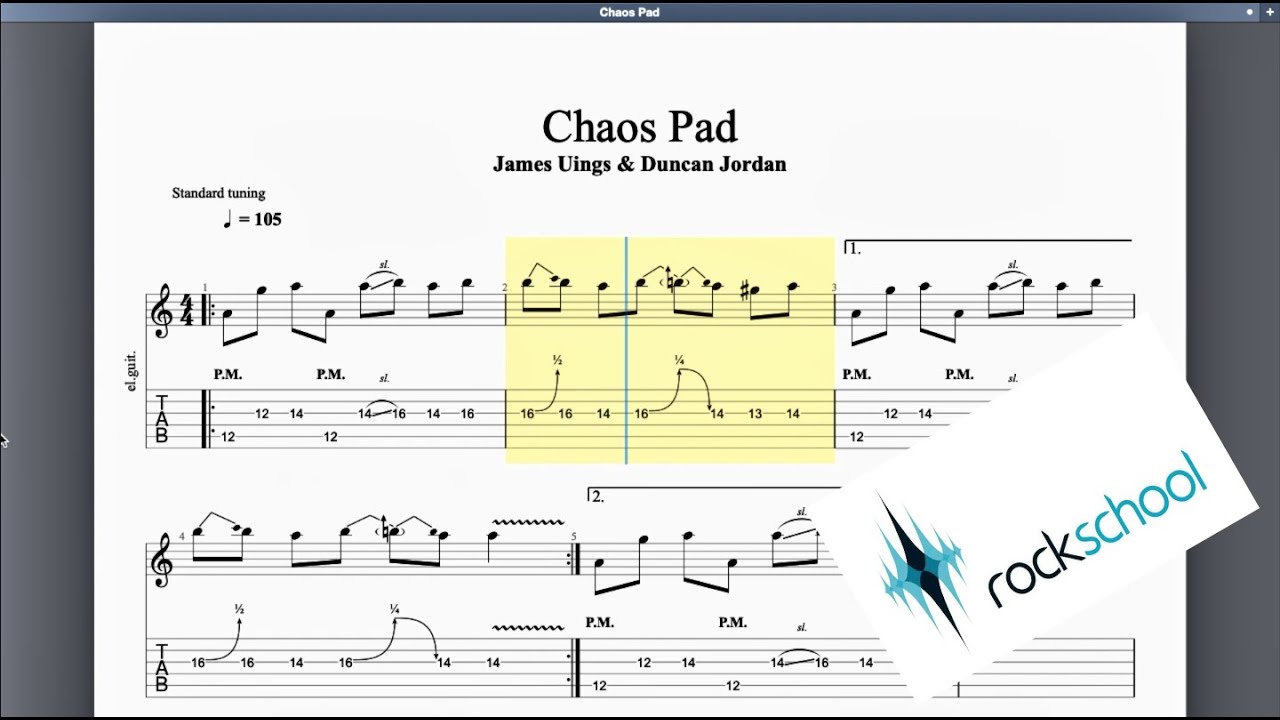 Chaos Pad Rockschool Grade 7 Guitar
