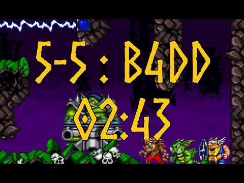 The Lost Vikings 2 - B4DD (level 5-5) in 2:43