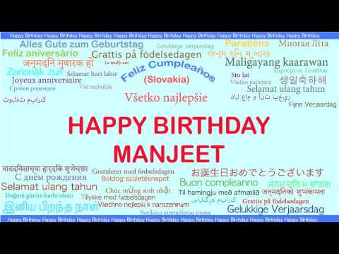 Manjeet   Languages Idiomas - Happy Birthday