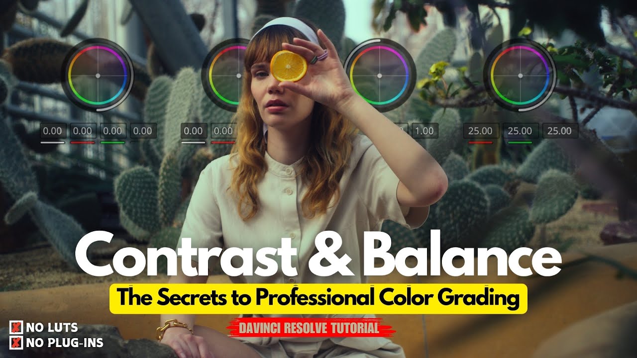 Thumbnail: Contrast &amp; Balance: The Core of Cinematic Color Grading | Davinci Resolve Tutorial