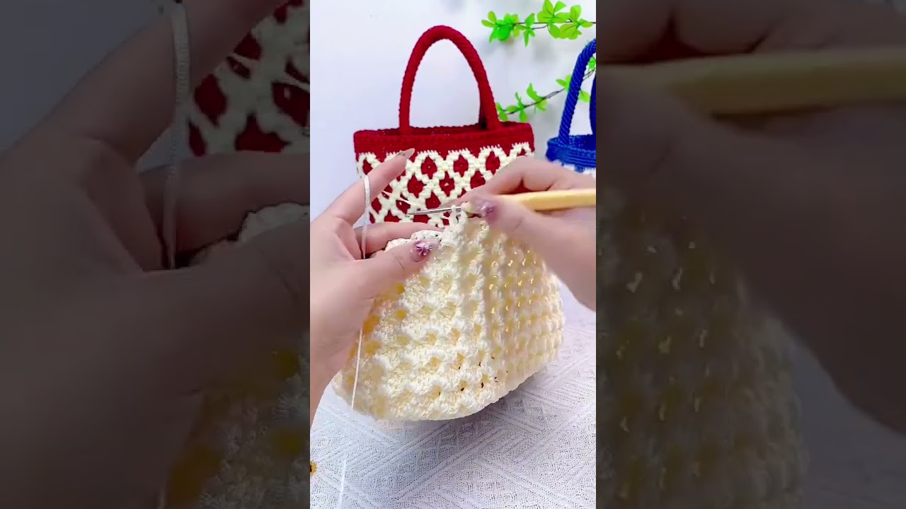 Crochet bag #youtubeshorts Knitting bag tips #crochetbag #crochettips
