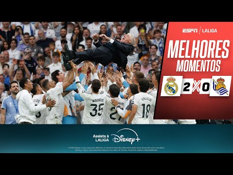 Gols e lances de Real Madrid x Real Sociedad