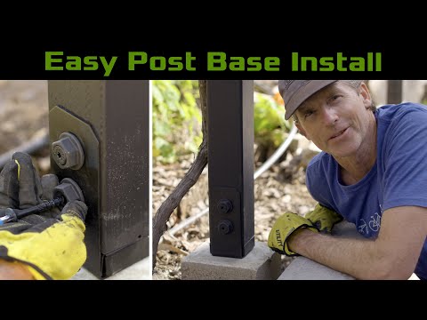 Installing Simpson strong tie - Outdoor Accents post base.