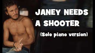 Bruce Springsteen - Janey Needs A Shooter (RARE solo piano demo 1972)