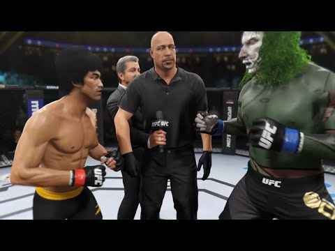 Bruce Lee vs. Green Croc - EA Sports UFC 2 - Crazy UFC