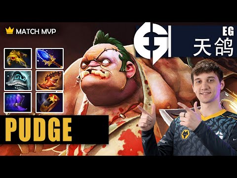 Pudge Safelane | EG.Arteezy | RTZ GOD TRYING WEIRD META CARRY FOR TI 11 | 7.32b Gameplay Highlights