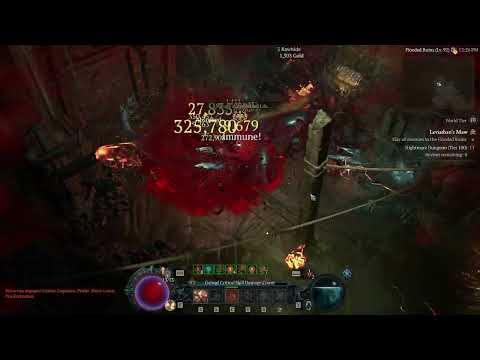 INFINITE ESSENCE MACHINE GUN BONE SPEAR NECRO (T100 Leviathans Maw @ Lvl 92)