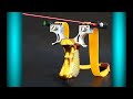 Slingshot - How To Shoot with Slingshot.-Sling Shot With Clamp and Laser.-Hunting Powerful Catapult