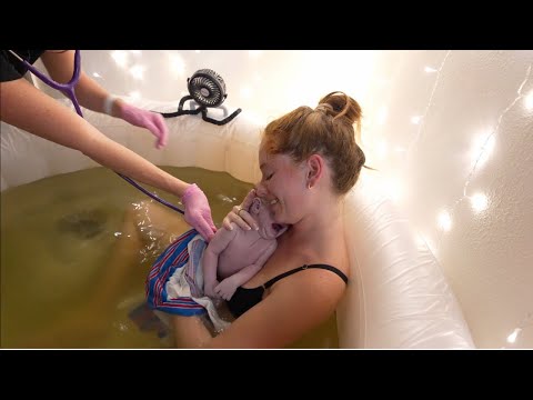 AT HOME WATER BIRTH VLOG | Unmedicated, Natural, Positive, At home!