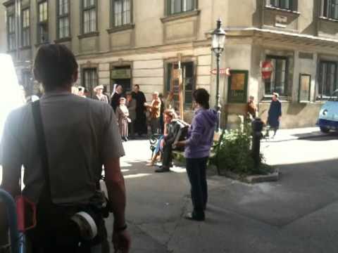 Dreharbeiten zu "Der Mann mit dem Fagott"