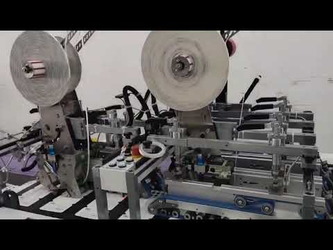 KQ TS-1100C2 Tape Application Machine Dual Channel Operation With Healthcare Product Box