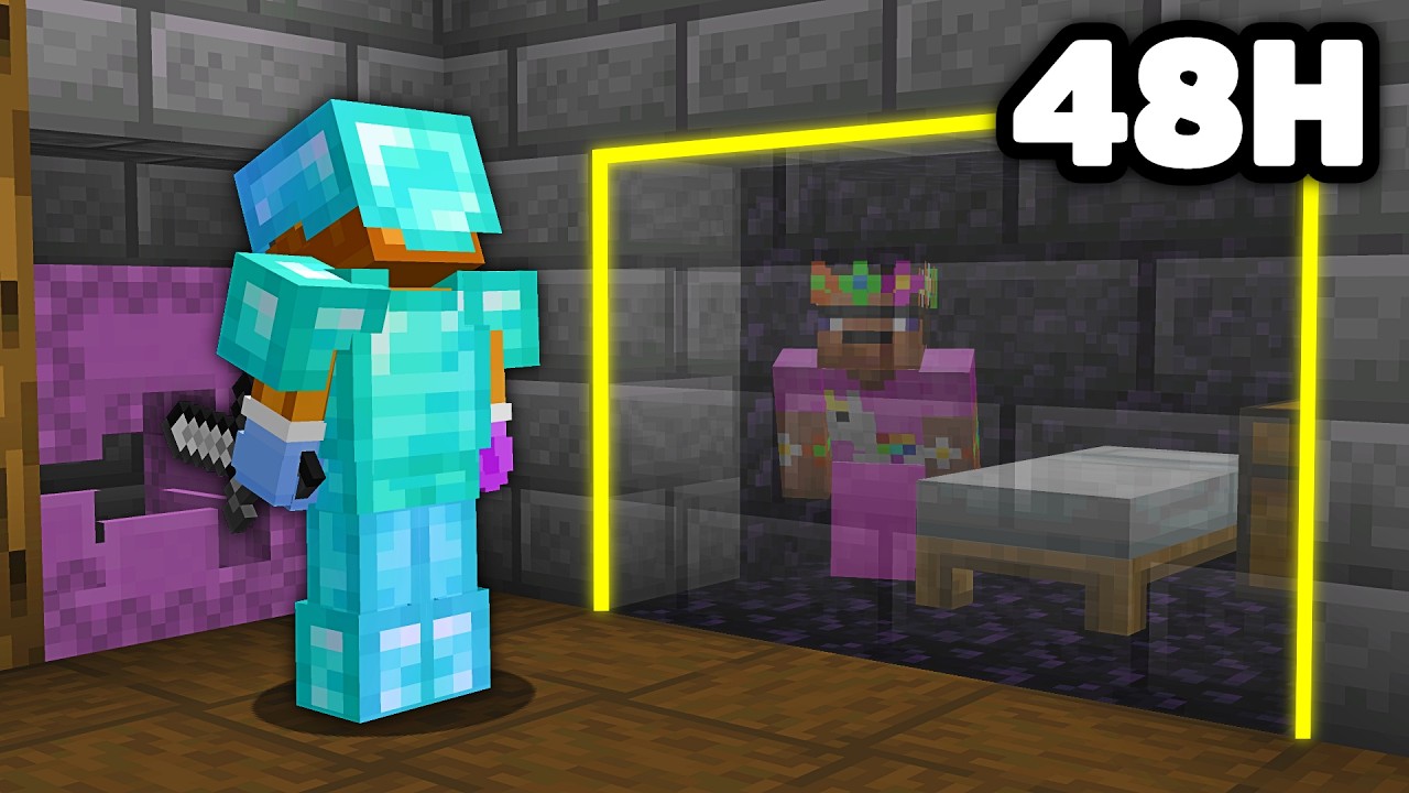 J'ai Survécu dans sa Base pendant 48 Heures sur Minecraft..