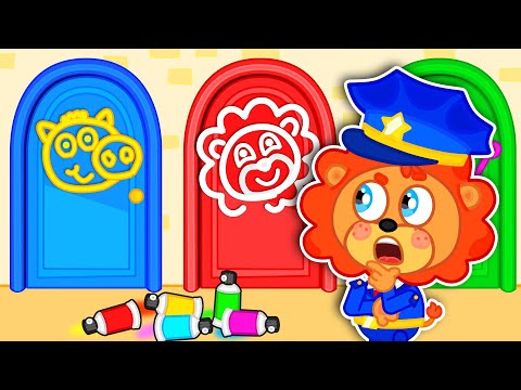 Aslan Yavrusu | Çok renkli kapılar | Çocuklar için çizgi film