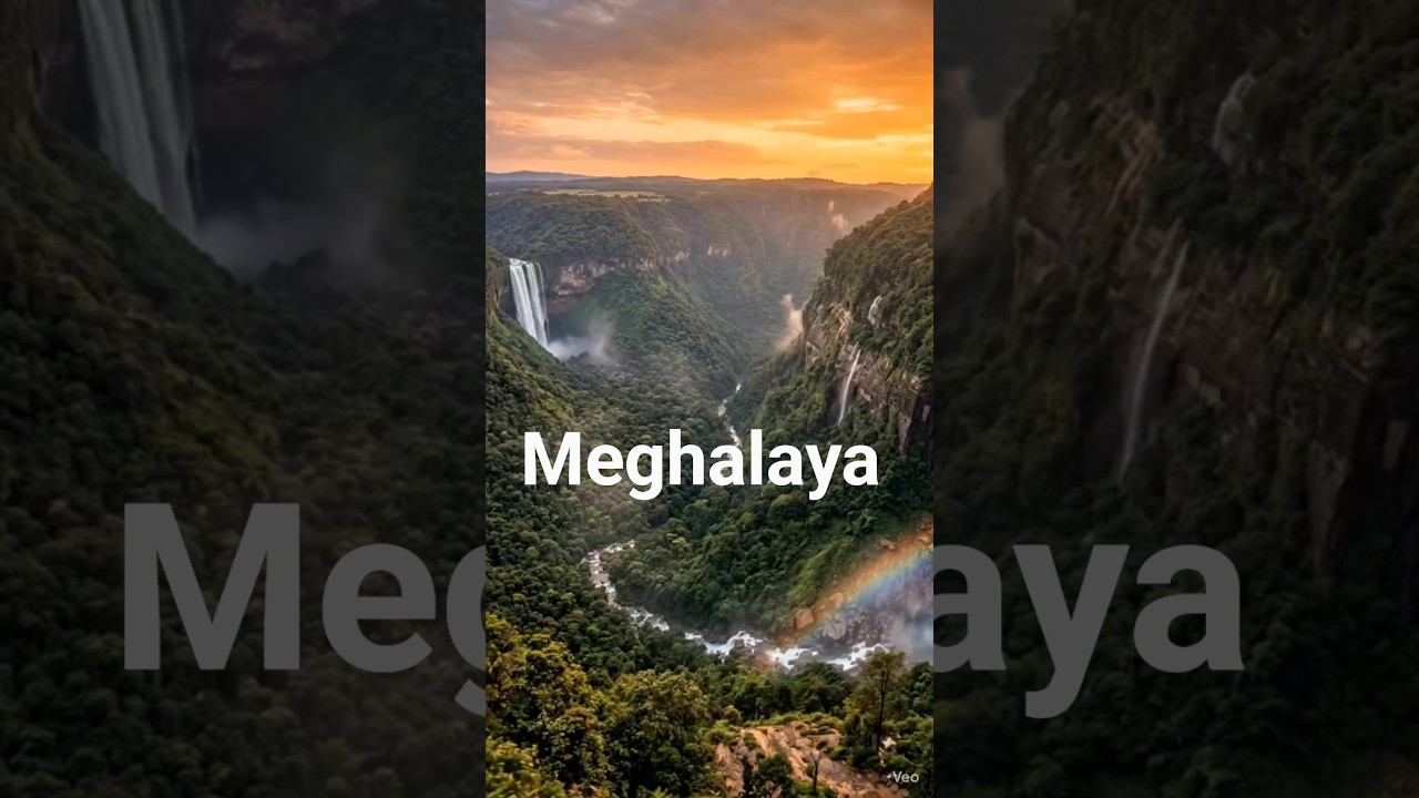 Meghalaya Waterfalls in 4K 🌊 | India’s Hidden Paradise You Must See