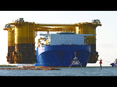 5 Extreme Oversize Superload Truck Transportation Machine Working, Dangerous Truck Operator Skill