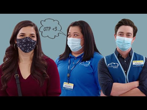 sandra being the captain of the jonah and amy ship | [superstore]