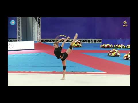 Alexandra SOLDATOVA hoop training World cup Sofia 2019