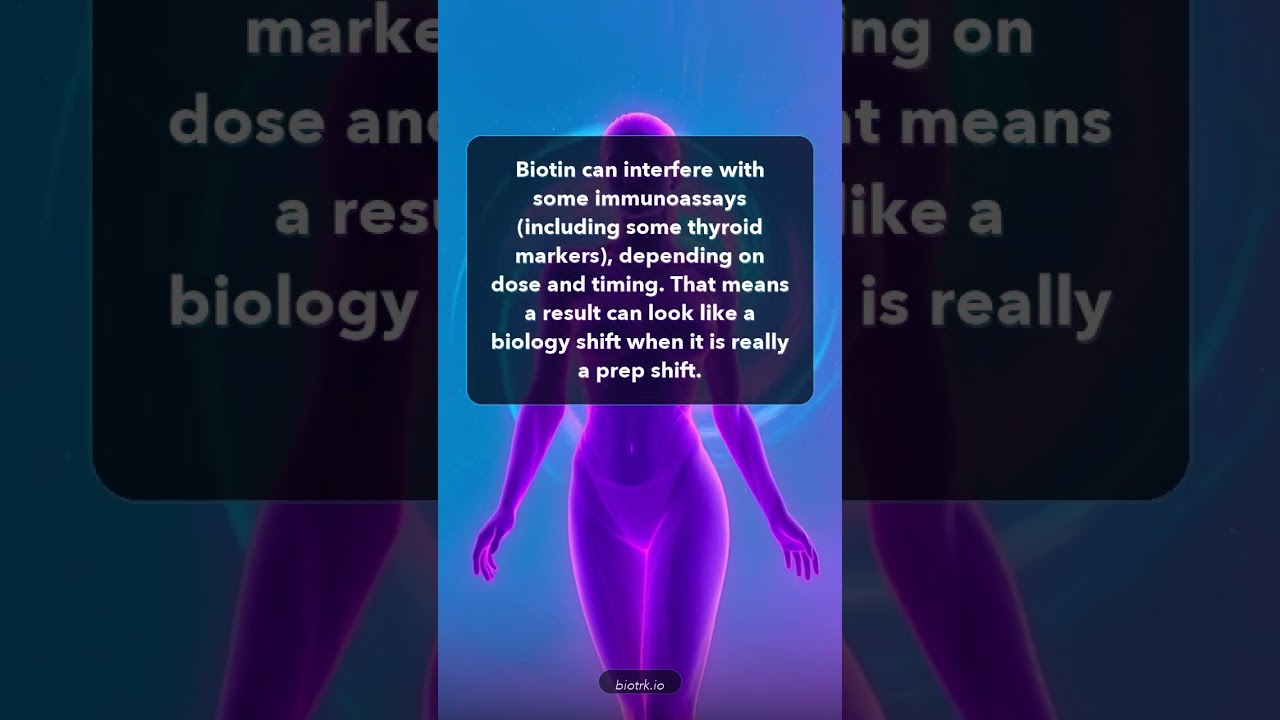 One of the sneakiest lab confounders is in your hair-and-nails gummy. #Shorts