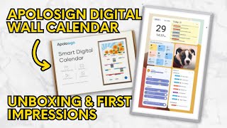 My Apolosign 27" Digital Wall Calendar First Impressions #organizationgoals   #parentinglife