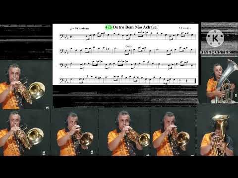 Hino 473 da Harpa Cristã tocado nos metais.