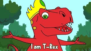 I am T-Rex Song - Tyrannosaurus Rex - Dinosaur & Baby Shark vs Car Halloween + Fun Education Songs