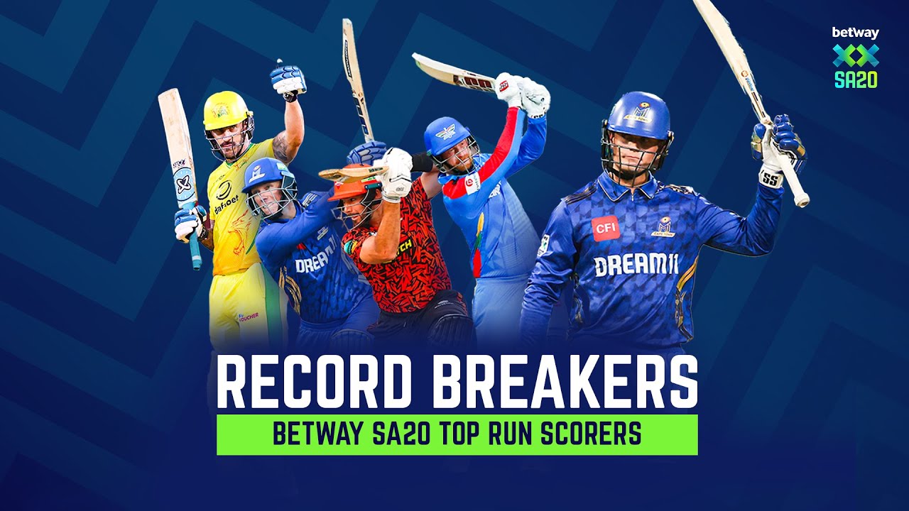 Record Breakers | Top Betway SA20 run scorers