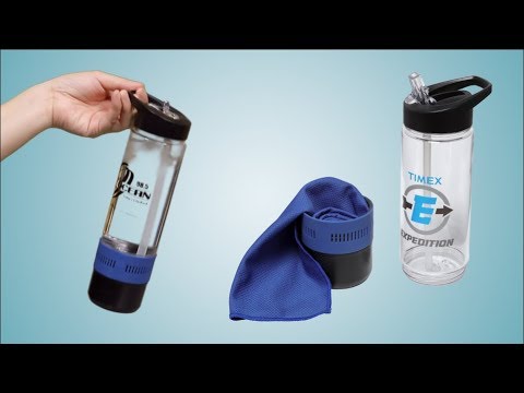 17 oz Co-Poly Bottle with Cooling Towel - 24-Hour Production