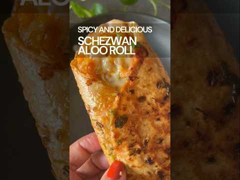 Frankie Roll Recipe | Schezwan Aloo Roll | Street Style Frankie Recipe