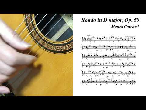 Matteo Carcassi Rondo in D Major Op.59 Méthode complète pour Guitare Part 1 played by Kiankou