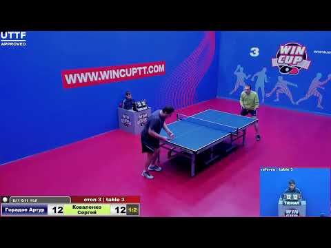 Горадзе Артур 1-3 Коваленко Сергей  Турнир Восток 5 WIN CUP 23.11.20  Зал 3