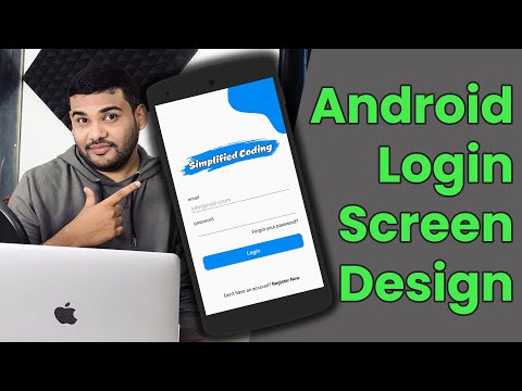 2 Android Login Signup with MVVM Login Screen Design