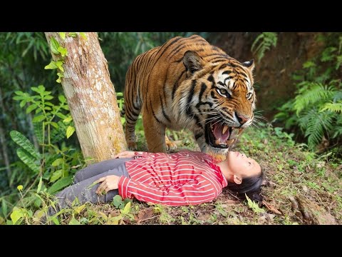Tiger attacks girl, can she survive in the jungle part part 18