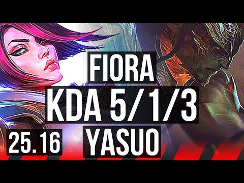 FIORA vs YASUO (TOP) | KR Master | 25.16
