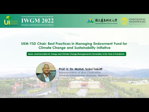 Prof. Ir. Dr. Mohd. Sobri Takriff, Representative of Vice Chancellor, Universiti Kebangsaan Malaysia, Malaysia