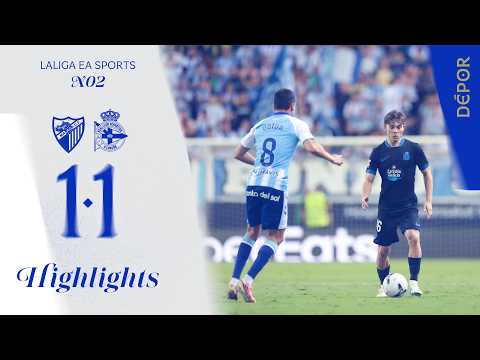 Malaga 1-1 Deportivo: Il gol di Obameyang non basta per la vittoria (sintesi, gol e highlights)