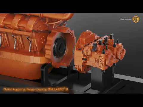 Assembly of the Allrounder coupling SINULASTIC® B | KTR Systems
