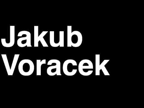 How to Pronounce Jakub Voracek Philadelphia Flyers NHL Hockey Player Runforthecube