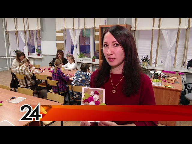 Мастер-класс по созданию цветочной открытки для семей бойцов СВО