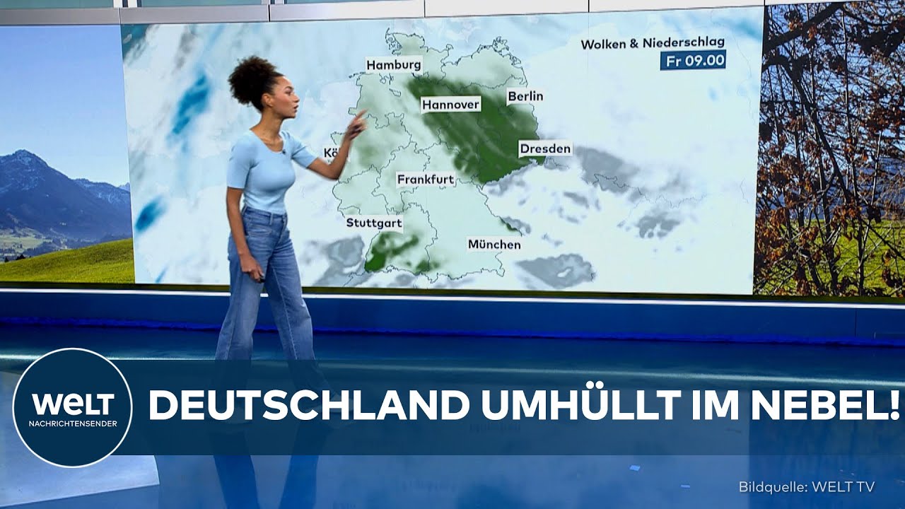WETTER: Deutschland umhüllt im Nebel! – Milde Temperaturen prägen den Tag