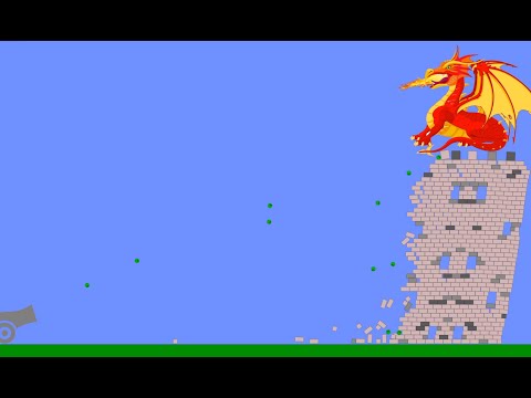 Marble Race: Dragon Attack - in Algodoo