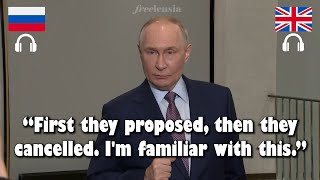 Putin Responds to Cancelled U.S. Summit and New Sanctions | RU-EN