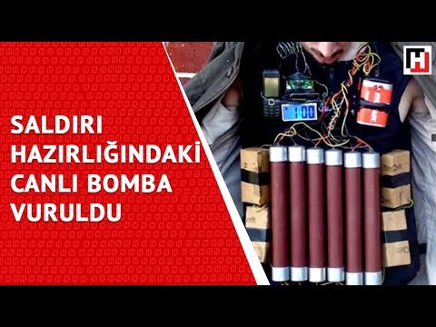 SALDIRI HAZIRLIĞINDAKİ CANLI BOMBA VURULDU
