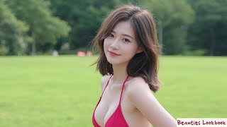 Beauties Lookbook - Sexy Bikini Fashion Babes in Grassy Field