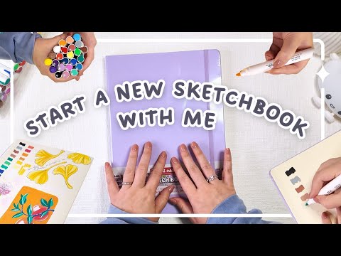 A Fresh Start in My New Sketchbook ☁️✨