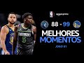 MINNESOTA TIMBERWOLVES 88 X 99 GOLDEN STATE WARRIORS MELHORES MOMENTOS PLAYOFFS NBA 2024 25