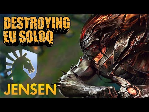 Destroying EU SoloQ: Team Liquid Jensen - Yasuo Mid Lane - KDA 14/1/3